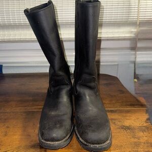 Double H boots size 8‎ 1/2 D black boot western